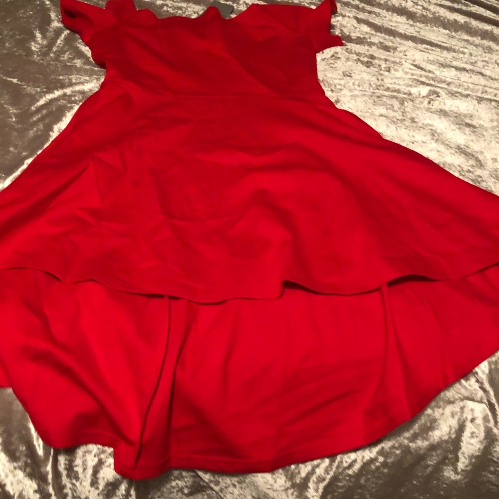 Red dress with tags